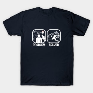 Problem Solved Skiing T shirt T-Shirt